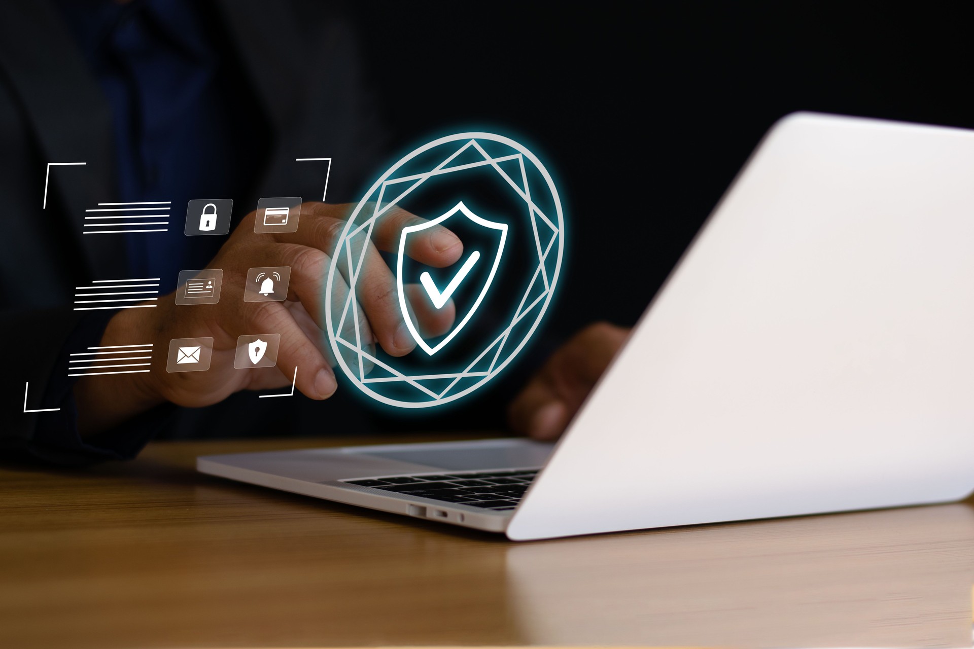 Verificação de identidade para acesso a dados pessoais, segurança cibernética, acesso à Internet